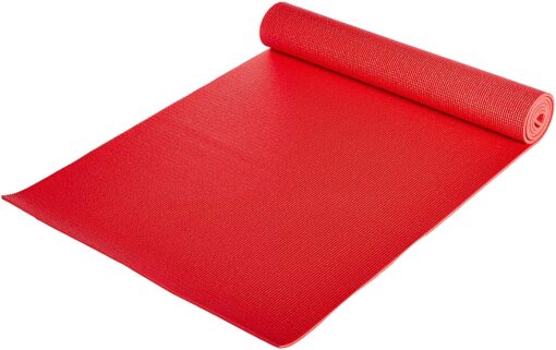 red yoga mat
