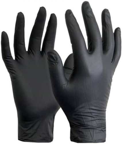 Black Sergical Nitrile disposible glove (8)