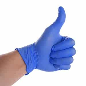disposable gloves nitrile Blue