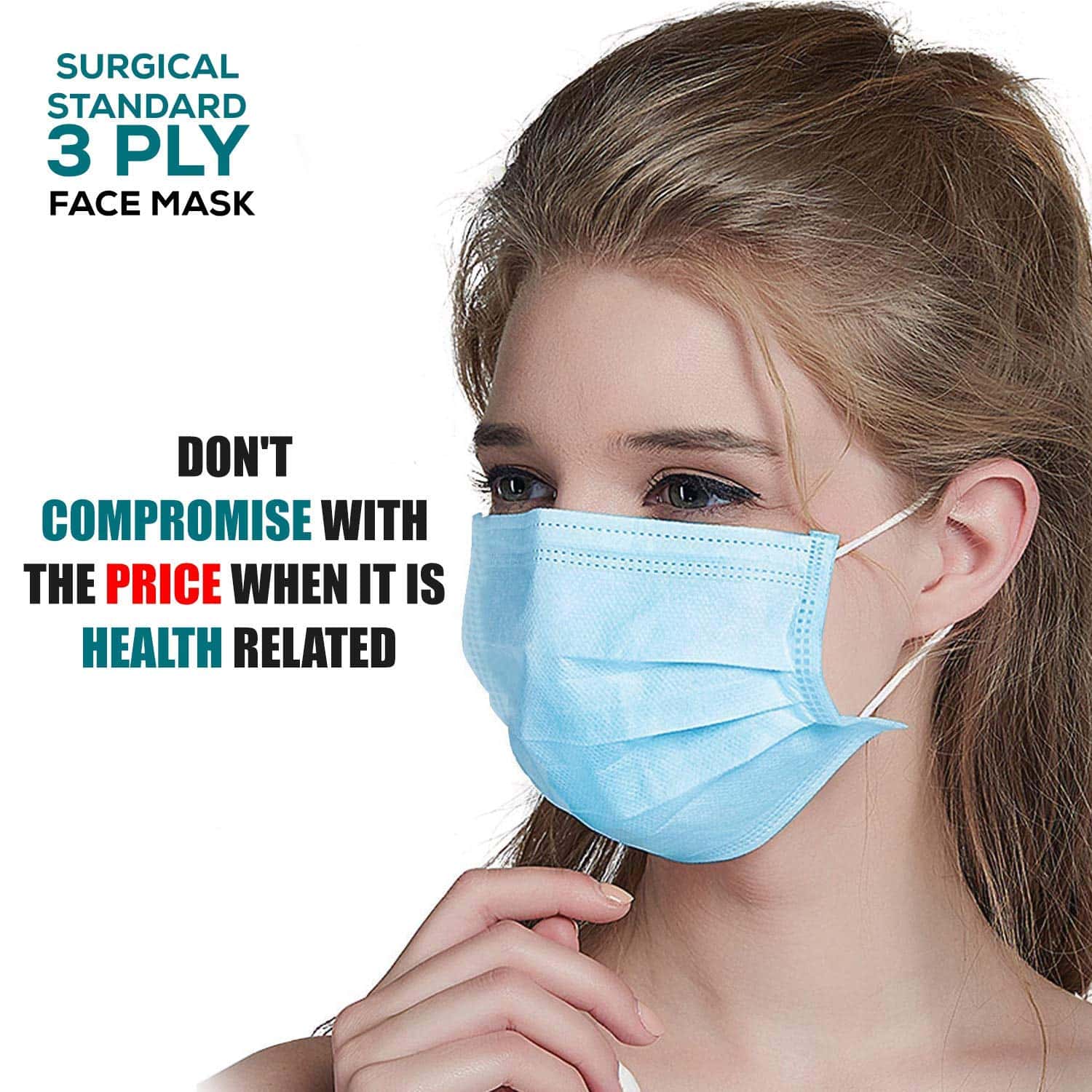 Surgical disposable face mask