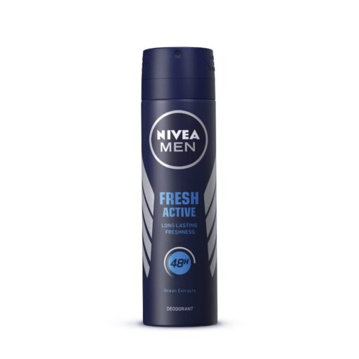 NIVEA Men Deodorant, Fresh Active, 48h Long lasting Freshness, 150 ml
