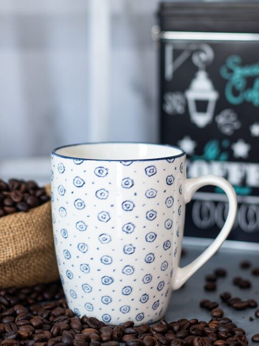 ceramic coffee mug 380ml dot repeat 3 Ceramic Coffee Mug - 380Ml, Dot Repeat