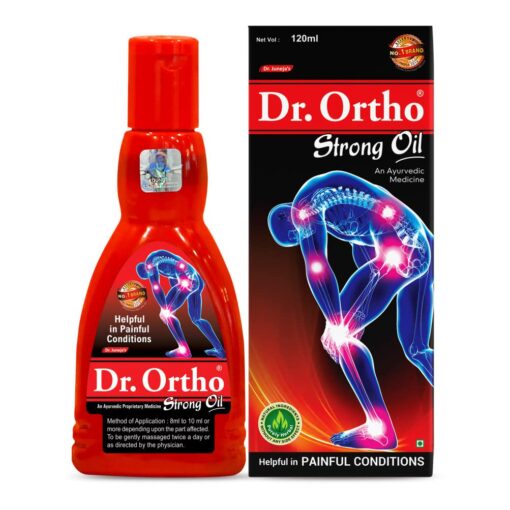 dr ortho ayurvedic strong oil 120ml for joints pain knee pain neck pain Dr Ortho Ayurvedic Strong Oil 120ml - for Joints Pain, Knee Pain, Neck Pain, Back Pain, Shoulder Pain