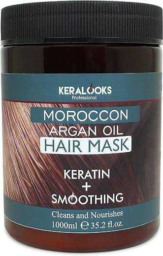 keralooks professional moroccon argan hair mask for smoothing plus keratin Keralooks Professional® Moroccon argan hair mask for Smoothing plus keratin hair (1000ml)