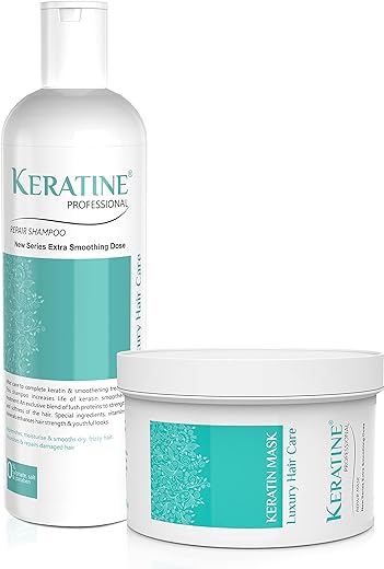 keratine professional sulphate free smooth shampoo and mask combo pack 1 1 Keratine Professional Sulphate free Smooth shampoo and mask (COMBO PACK) 500ML each