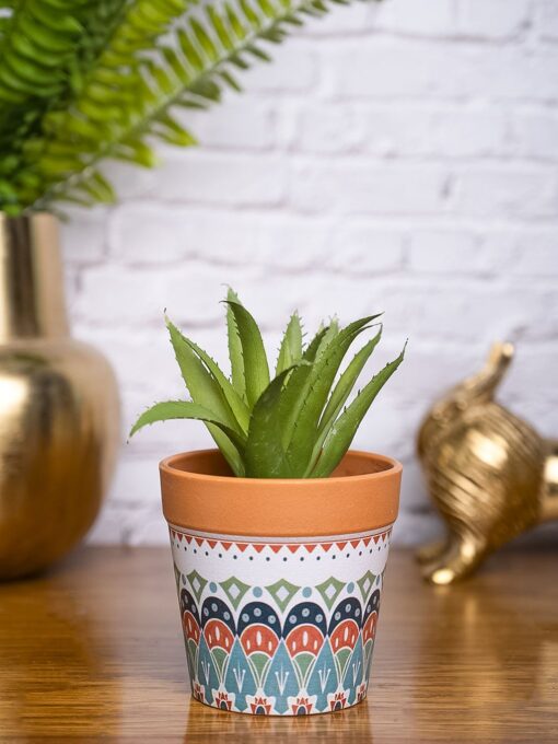 von casa artificial potted plant mandala style VON CASA Artificial Potted Plant - Mandala Style