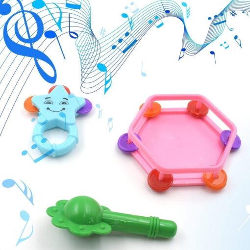 4377 musical gallery khanjari musical instrument toy baby play toy fun return 4377 Musical Gallery Khanjari Musical Instrument Toy Baby Play Toy Fun Return Gift for Kids Birthday (3 Pc Set)