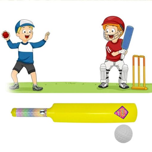 8026 plastic cricket bat ball set for boys and girls 8026 Plastic Cricket Bat Ball Set for Boys and Girls
