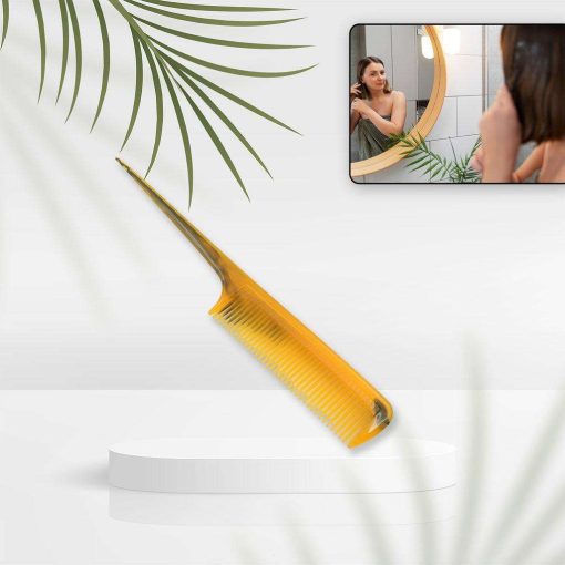 8355 salon hairdressing tapered grip hair comb beauty tool use for men 8355 Salon Hairdressing Tapered Grip Hair Comb Beauty Tool Use For Men & Women (1Pc Comb)